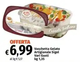 Famila Market Vaschetta Gelato Artigianale Sigel offerta