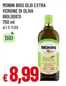 A&O Monini Bios Olio Extra Vergine di Oliva Biologico offerta