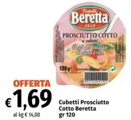 Famila Market Cubetti Prosciutto Cotto Beretta offerta