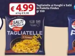 Famila Market Tagliatelle ai Funghi 4 Salti in Padella Findus offerta