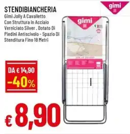 A&O Stendibiancheria Gimi Jolly A Cavalletto offerta