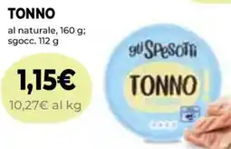 Coop Superstore Gli spesotti tonno al naturale offerta