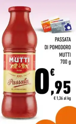 Conad City Passata di pomodoro Mutti offerta