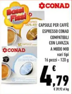 Conad City Capsule per caffè espresso CONAD offerta