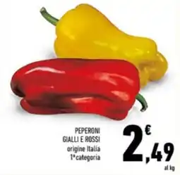 Conad City PEPERONI GIALLI E ROSSI offerta
