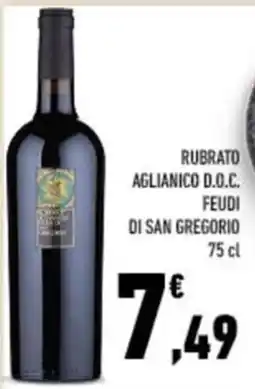 Conad City Rubrato Aglianico D.O.C. Feudi di San Gregorio offerta