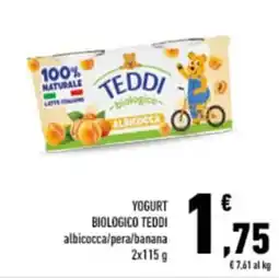 Conad City YOGURT BIOLOGICO TEDDI offerta