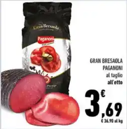 Conad City Gran Bresaola Paganoni offerta