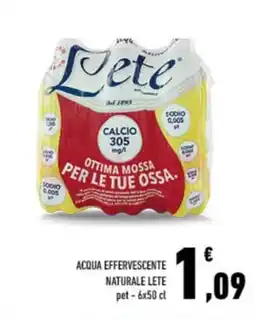 Conad City Acqua effervescente naturale Lete offerta