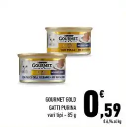 Conad City GOURMET GOLD GATTI PURINA offerta