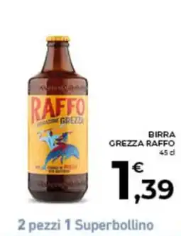 Conad City Birra Grezza Raffo offerta
