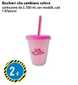 Tedi Bicchieri che cambiano colore offerta
