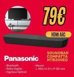 Fiducia & Convenienza Panasonic SOUND BAR COMPATTA offerta
