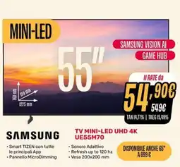 Fiducia & Convenienza TV MINI-LED UHD 4K UE55M70 offerta