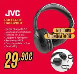 Fiducia & Convenienza JVC CUFFIA BT HASG20BT offerta