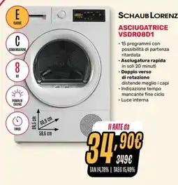 Fiducia & Convenienza SCHAUBLorenz ASCIUGATRICE VSDR08D1 offerta