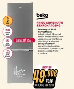 Fiducia & Convenienza beko FRIGO COMBINATO B5XRCNA406HG offerta