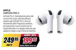 Trony APPLE AIRPODS PRO 3 offerta