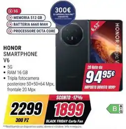Trony HONOR SMARTPHONE V6 offerta