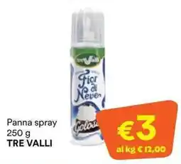 Unes Panna spray Tre Valli offerta