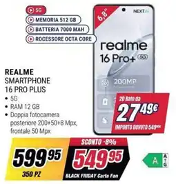 Trony REALME SMARTPHONE 16 PRO PLUS offerta