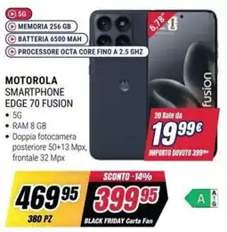 Trony MOTOROLA SMARTPHONE EDGE 70 FUSION offerta