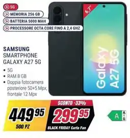 Trony SAMSUNG SMARTPHONE GALAXY A27 5G offerta