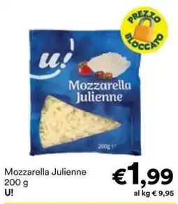 Unes Mozzarella Julienne U! offerta