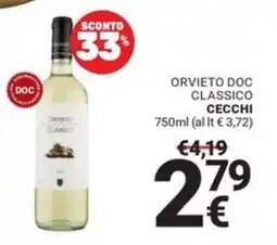 Supermercati Gulliver Orvieto DOC Classico Cecchi offerta