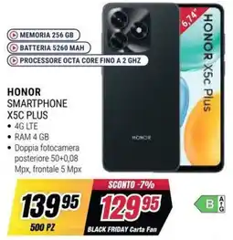Trony HONOR SMARTPHONE X5C PLUS offerta