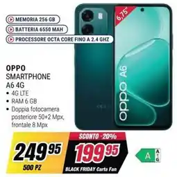 Trony OPPO SMARTPHONE A6 4G offerta