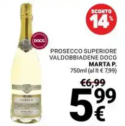 Supermercati Gulliver Prosecco Superiore Valdobbiadene DOCG Marta P. offerta