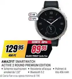 Trony AMAZFIT SMARTWATCH ACTIVE 2 ROUND PREMIUM EDITION offerta