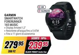 Trony GARMIN SMARTWATCH FORERUNNER 165 MUSIC offerta