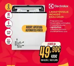Fiducia & Convenienza Electrolux LAVASTOVIGLIE INCASSO E52LC202S offerta