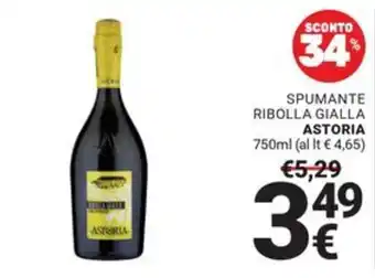 Supermercati Gulliver Spumante Ribolla Gialla Astoria offerta