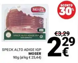 Supermercati Gulliver SPECK ALTO ADIGE IGP MOSER offerta