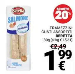 Supermercati Gulliver Tramezzini gusti assortiti Beretta offerta
