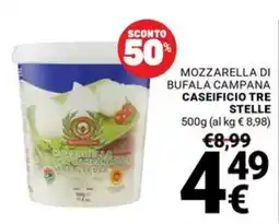 Supermercati Gulliver Mozzarella di Bufala Campana Caseificio Tre Stelle offerta