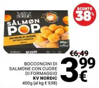 Supermercati Gulliver Bocconcini di salmone con cuore di formaggio KV Nordic offerta