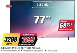 Trony LG SMART TV OLED AI 77" UHD 77B56LA offerta