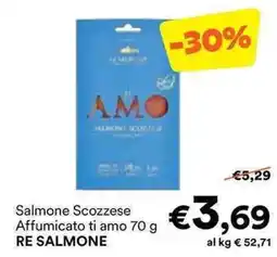 Unes Salmone Scozzese Affumicato ti amo offerta