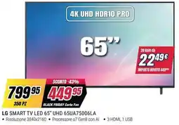 Trony LG SMART TV LED 65" UHD 65UA75006LA offerta