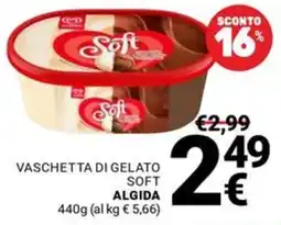 Supermercati Gulliver Vaschetta di gelato soft Algida offerta