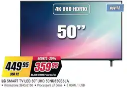 Trony LG SMART TV LED 50" UHD 50NU850B6LA offerta