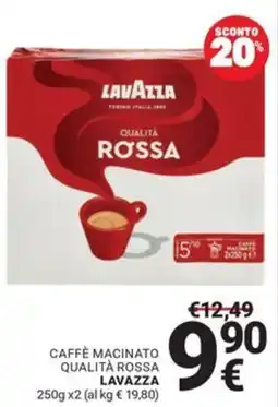 Supermercati Gulliver Caffè macinato qualità rossa Lavazza offerta