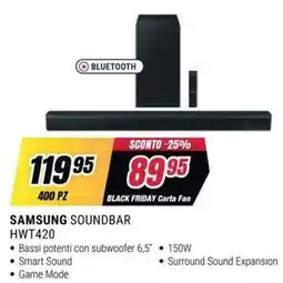 Trony SAMSUNG SOUNDBAR HWT420 offerta