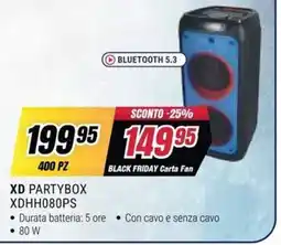 Trony XD PARTYBOX offerta
