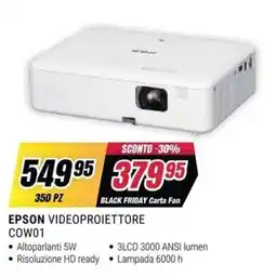 Trony EPSON VIDEOPROIETTORE COW01 offerta