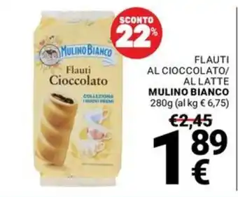 Supermercati Gulliver Flauti Cioccolato MULINO BIANCO offerta